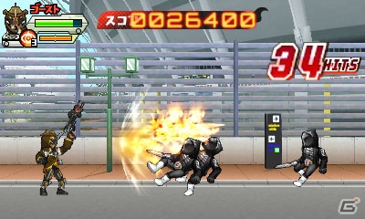 3DS「仮面ライダーゴースト ゲームでカイガン!!」が配信開始！お手頃価格で楽しめるベルトスクロールアクションの画像4