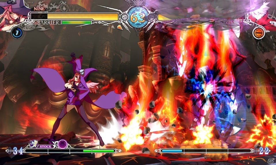 AC「ブレイブルー セントラルフィクション」爆炎を操る六英雄最強の魔女「ナイン=ザ=ファントム」が参戦！の画像6