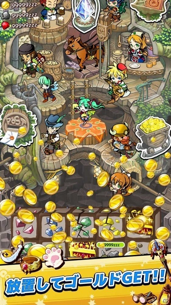 財宝目指して掘り進め！お手軽インフレシミュレーションRPG「進め！ユグドラ探検隊」Android版が配信開始の画像5