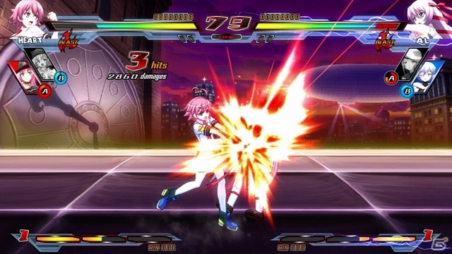 PS4/PS3「ニトロプラス ブラスターズ -ヒロインズ インフィニット デュエル-」プレイアブルキャラクター・愛乃はぁと＆焔の最新プレイ動画が公開！の画像2