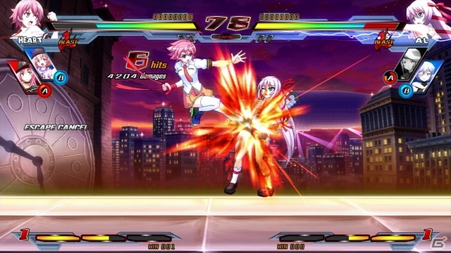 PS4/PS3「ニトロプラス ブラスターズ -ヒロインズ インフィニット デュエル-」プレイアブルキャラクター・愛乃はぁと＆焔の最新プレイ動画が公開！の画像3