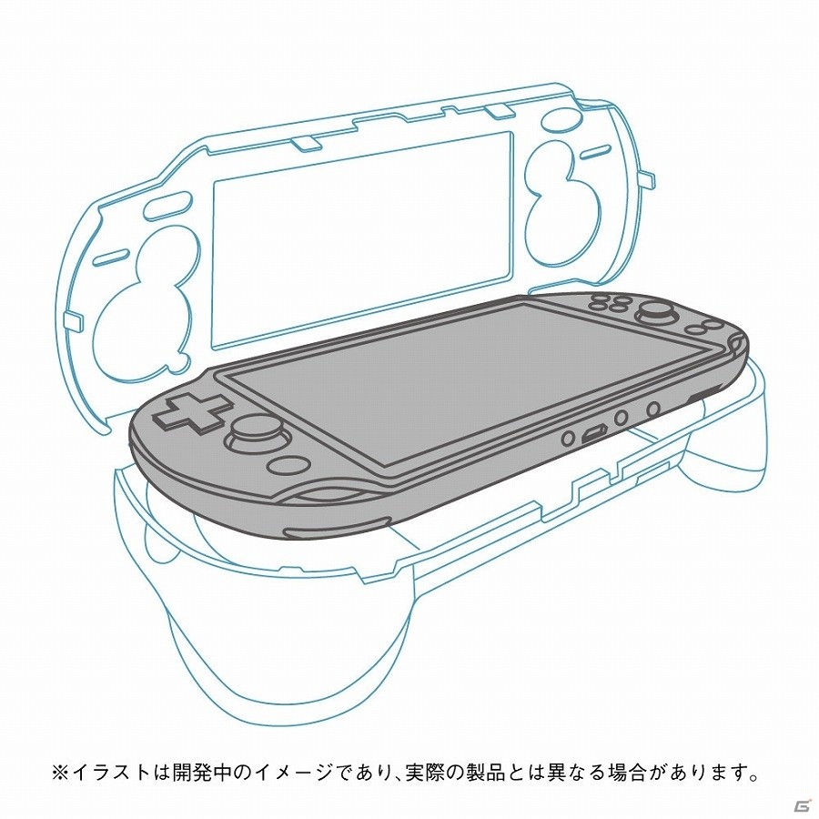 PS Vita用(PCH-1000)「L2/R2ボタン搭載グリップカバー」2015年12月末に発売決定の画像2