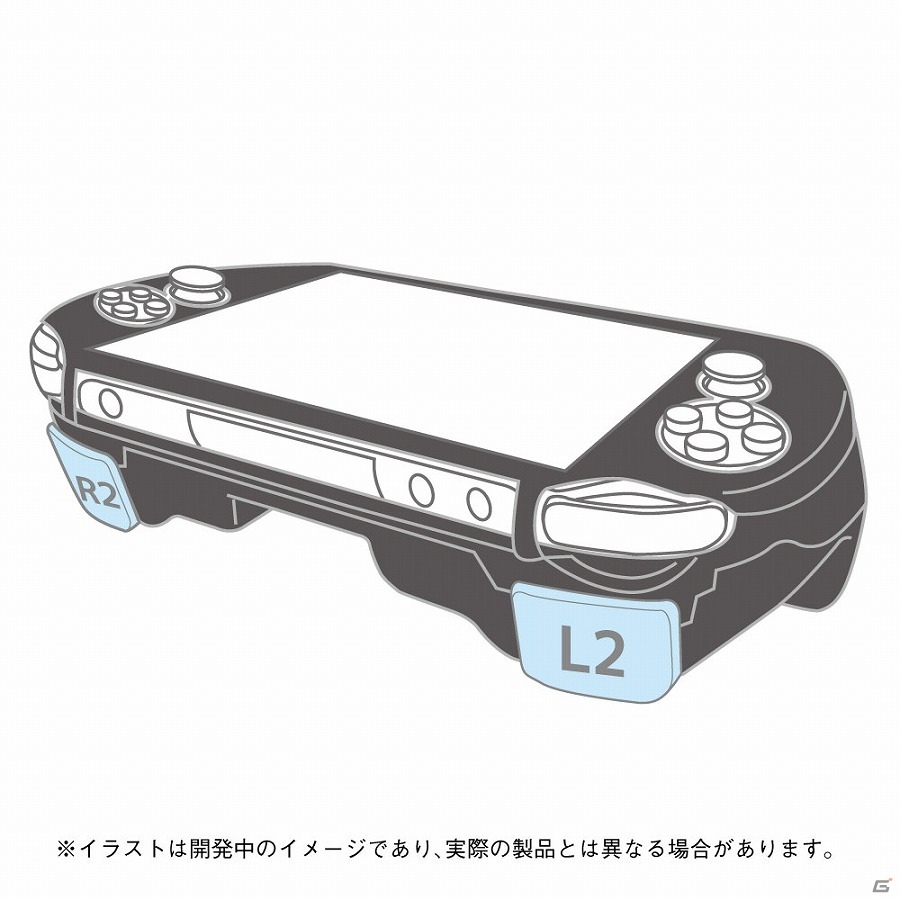 PS Vita用(PCH-1000)「L2/R2ボタン搭載グリップカバー」2015年12月末に発売決定の画像3