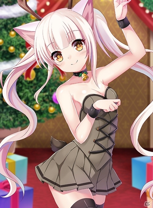ニコニコアプリ「桃色大戦ぱいろん・生」白咲ブラン＆黒崎メランのクリスマス限定版が登場の画像1