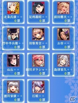 iOS/Android「戦国やらいでか -乱舞伝-」で第1回「やらいでか姫総選挙」が開催！LEキラの真田幸村、伊達政宗もチェックの画像6