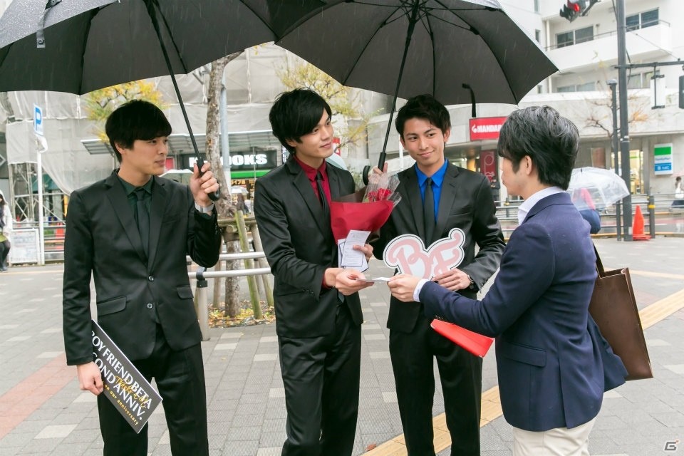 「ボーイフレンド（仮）」2周年記念イベントレポが到着―真っ赤なバラを抱えた“フラワーボーイズ”が白いリムジンでアニメイト池袋本店に登場！の画像13