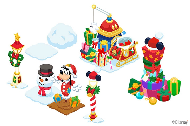 iOS/Android「ディズニー マジックキャッスル ドリーム・アイランド」素敵なツリーを作るクリスマスイベントが開催！サンタ風アバターも登場の画像14