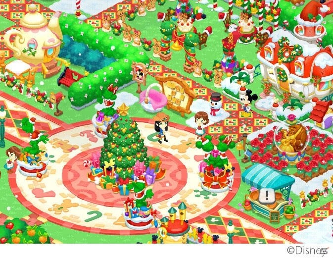 Ios Android ディズニー マジックキャッスル ドリーム アイランド 素敵なツリーを作るクリスマスイベントが開催 サンタ風アバターも登場の画像 Gamer