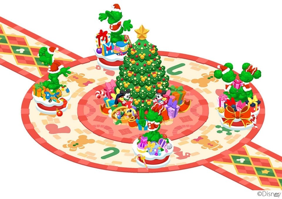 iOS/Android「ディズニー マジックキャッスル ドリーム・アイランド」素敵なツリーを作るクリスマスイベントが開催！サンタ風アバターも登場の画像2