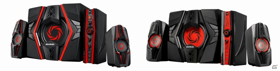 AVerMedia Ballista GS310　ゲーミングスピーカー ゲームに最適化した音声が楽しめる2.1chゲーミングスピーカー