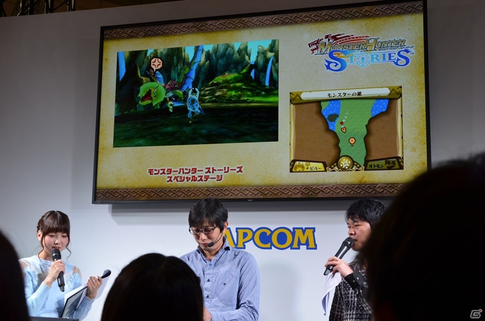 【JF2016】3DS「モンスターハンター ストーリーズ」ステージをレポート―実機プレイでゲームの世界観やシステムを紹介！の画像8