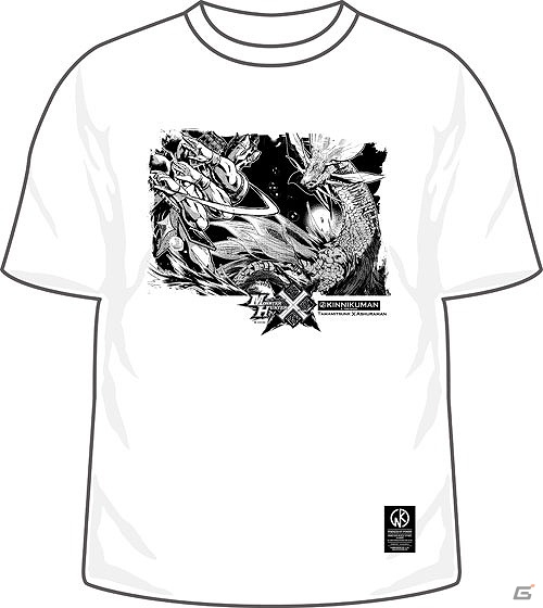 「モンスターハンタークロス」新規描きおろしイラストを使用した「キン肉マン」とのコラボレーションTシャツが発売決定！の画像3