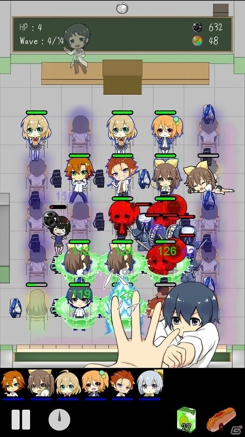 iOS/Android「青春ゾンビーズ～ねらわれた学園～」の事前登録受付が開始―ゾンビからクラスメートを守るタワーディフェンスゲームの画像4