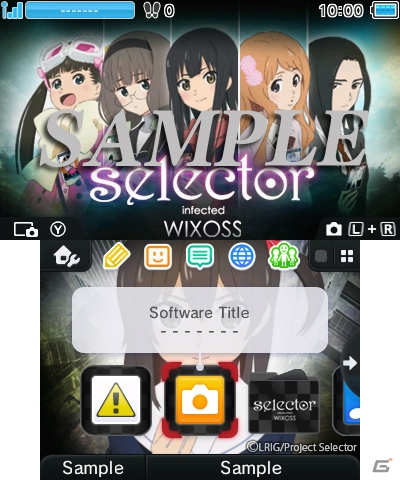 アニメ「selector WIXOSS」をデザインした3DSテーマ3種類が配信開始！の画像1