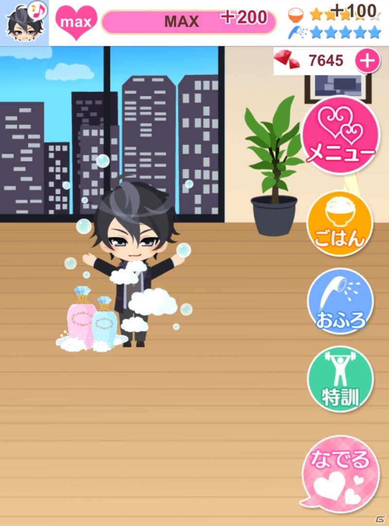 「スイートルームの眠り姫◆セレブ的 贅沢恋愛」ミニキャラの彼たちを世話＆特訓！特典ストーリーがみられる新機能「育セレブ」が登場の画像2