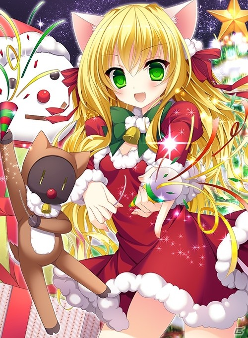 ニコニコアプリ「桃色大戦ぱいろん・生」ご主人様メリークリスマスだにゃ！ちまりのクリスマス限定版が登場の画像1