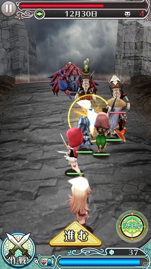 iOS/Android「姫王と最後の騎士団」30万ダウンロード突破を記念して魔石300個がプレゼント！一足先にお正月イベントも開始の画像2