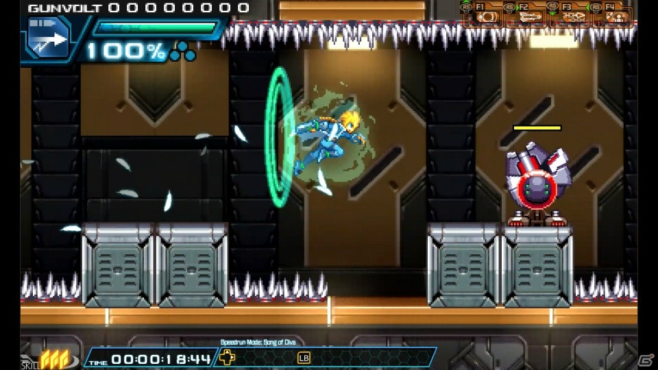 Steam版「蒼き雷霆 ガンヴォルト」スピードランモードに「ソングオブディーヴァ」が追加―ファンディスク第3弾は1月28日に発売の画像2