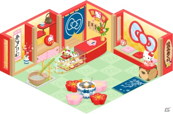 iOS/Android「ハローキティ アイスライフ」お正月仕様の店舗とアバターが手に入るチャレンジイベントが開催！の画像2