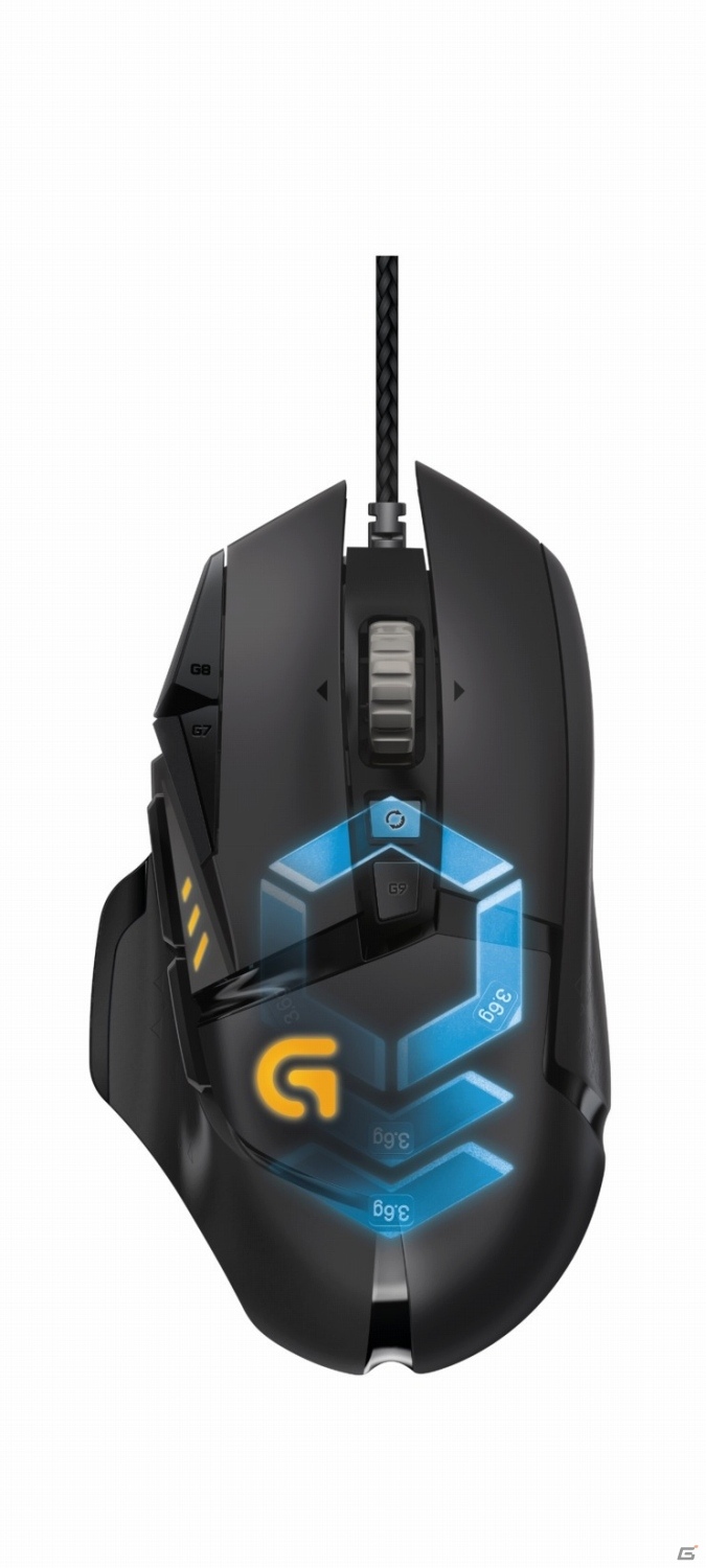 ロジクール、重さ×バランスを追求したチューナブルゲーミングマウス「G502 RGB」が2月以降に発売の画像1