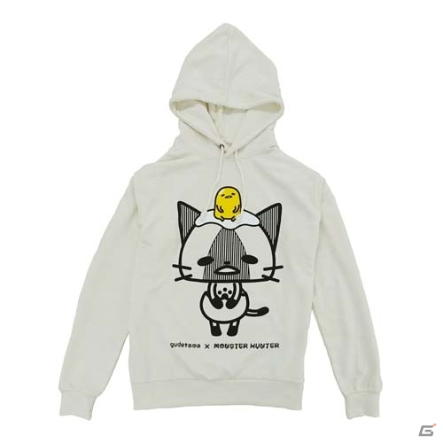「モンスターハンタークロス」×「ぐでたま」コラボグッズが登場！パーカー、ぬいぐるみ、ラバーマスコットがラインナップの画像2