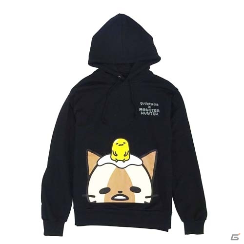 「モンスターハンタークロス」×「ぐでたま」コラボグッズが登場！パーカー、ぬいぐるみ、ラバーマスコットがラインナップの画像3