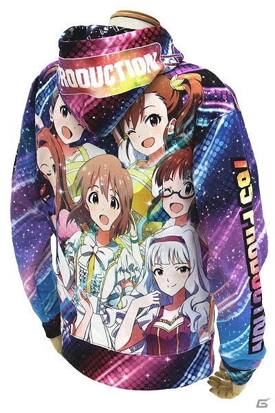 765プロのアイドルたちがデザインされた「765PROオールスターズ フルグラフィックパーカー」が4月上旬より発売の画像2