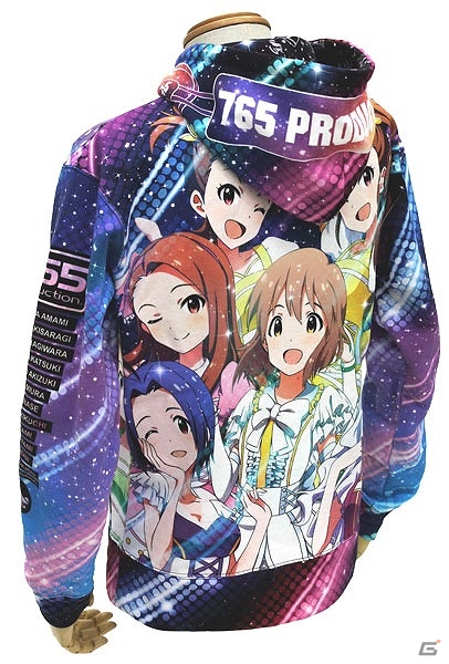 765プロのアイドルたちがデザインされた「765PROオールスターズ フルグラフィックパーカー」が4月上旬より発売の画像3