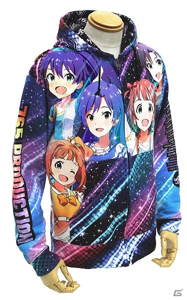 765プロのアイドルたちがデザインされた「765PROオールスターズ フルグラフィックパーカー」が4月上旬より発売の画像4