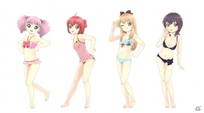 PS Vita「ミラクルガールズフェスティバル」DLCコスチューム「水着セット」第1弾の販売がスタート―「ゆるゆり」など3作品が登場！の画像4