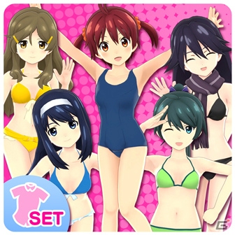 PS Vita「ミラクルガールズフェスティバル」DLCコスチューム「水着セット」第1弾の販売がスタート―「ゆるゆり」など3作品が登場！の画像3