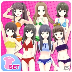 PS Vita「ミラクルガールズフェスティバル」ニャル子さん、きんモザ、WUGの水着セットが配信！ごちうさ水着セットは2月10日を予定の画像15