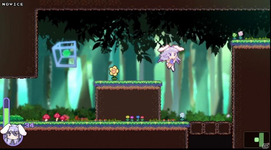 キュートなウサミミガールが跳んで、殴って、大暴れ！PC向け横スクロールアドベンチャーゲーム「Rabi-Ribi」が配信の画像3