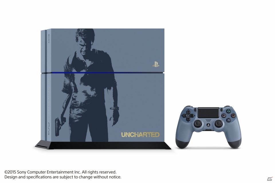 「PlayStation4 アンチャーテッド リミテッドエディション」が4月26日に発売決定！DUALSHOCK4 グレー・ブルーのラインナップの画像1