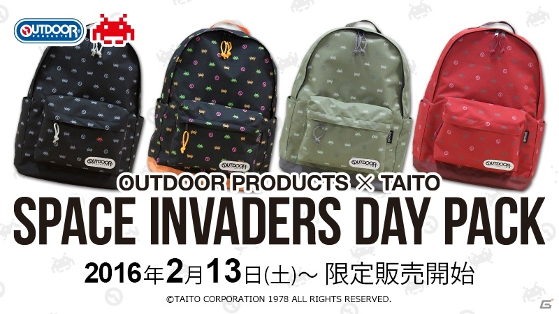 OUTDOOR PRODUCTS×TAITOの第2弾アイテム「スペースインベーダー デイパック」が2月13日よりタイトー店舗で発売の画像7