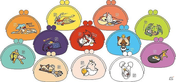 刺繍入りポーチやキーホルダーなどがラインナップ！「モンスターハンター」シリーズと「ぐでたま」「KIRIMIちゃん」のコラボグッズが登場の画像1