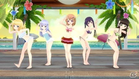 PS Vita「ミラクルガールズフェスティバル」アルペジオ、みでし、ごちうさの水着コスチュームが配信開始！の画像11