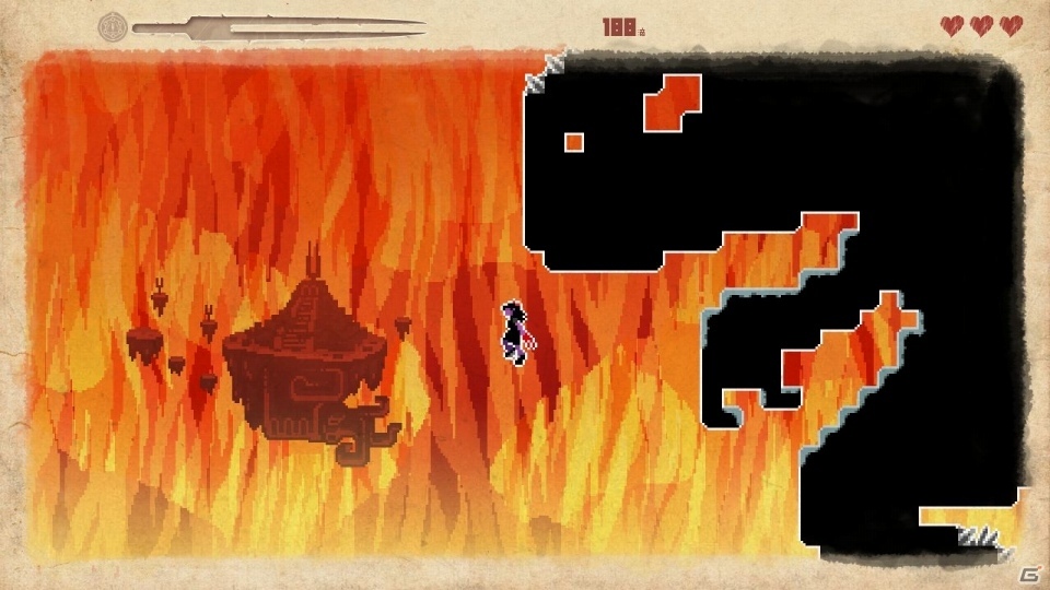 回転ノコギリに蹴り飛ばし、深淵で杭を叩きこむ―敵を血祭りに上げる2Dアクション「They Bleed Pixels」がPLAYISMにて配信の画像17