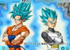 スーパーサイヤ人ゴッドSSの悟空とべジータが並ぶ「ドラゴンボール超」ニンテンドー3DSテーマ第3弾が配信！