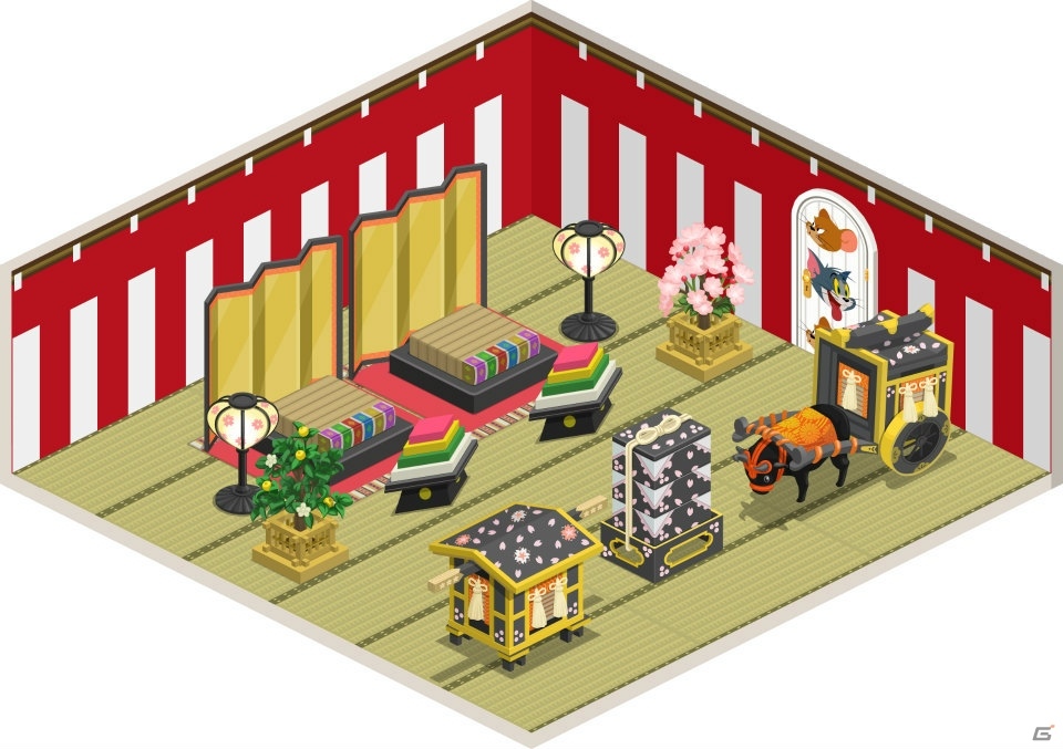 iOS/Android「トムとジェリー ざくざくトレジャー」ピッケル「ぼんぼりドリル」が登場するひなまつりイベントが開催！の画像11
