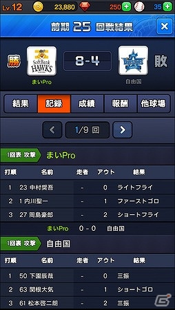 iOS/Android「まいにちプロ野球」84試合のペナントレースを勝ち抜き上位リーグを目指す「週間リーグ」が実装！記念キャンペーンも実施の画像3