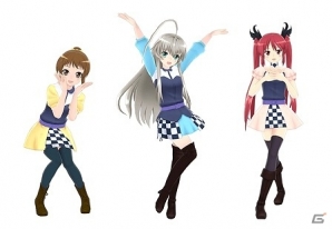PS Vita「ミラクルガールズフェスティバル」追加コスチューム「這いよれ！ニャル子さんF：ステージ衣装Aセット」「きんいろモザイク：メイド服セット」などが配信の画像3
