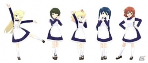 PS Vita「ミラクルガールズフェスティバル」追加コスチューム「這いよれ！ニャル子さんF：ステージ衣装Aセット」「きんいろモザイク：メイド服セット」などが配信の画像6