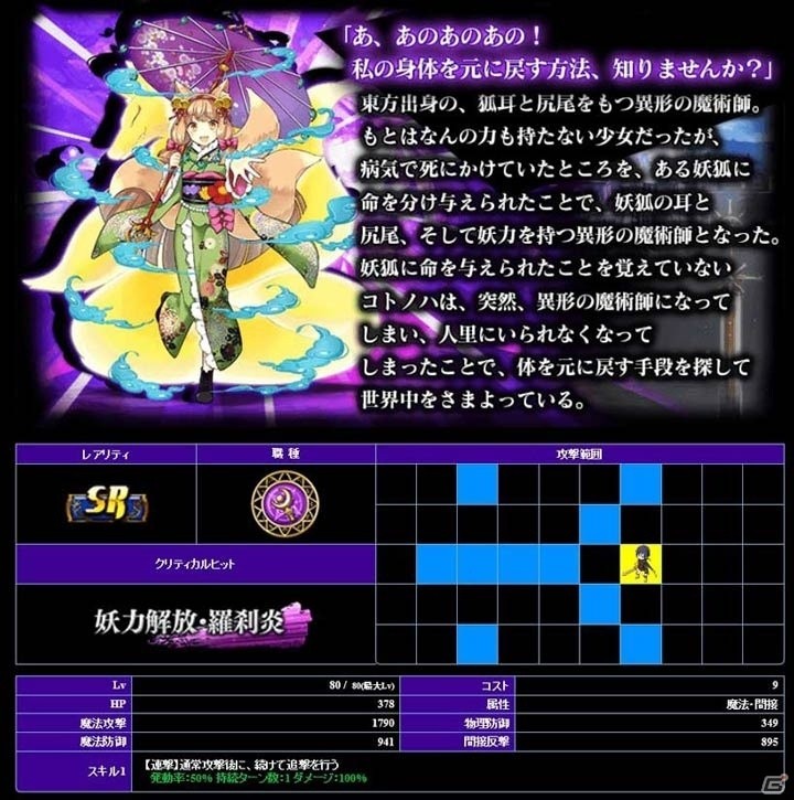 iOS/Android「新約 アルカナスレイヤー」ひな祭りランキングイベントが開始！限定SR「妖狐の魔術師 コトノハ」をゲットの画像5