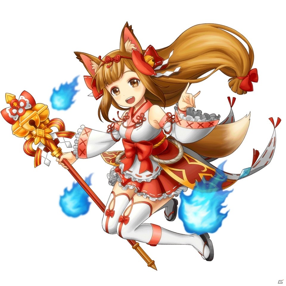iOS/Android「パズルワンダーランド」レジェンドジョブ「稲荷神」を持つ★5稲荷神ミタマが登場―イベントではフルボイスで活躍！の画像2