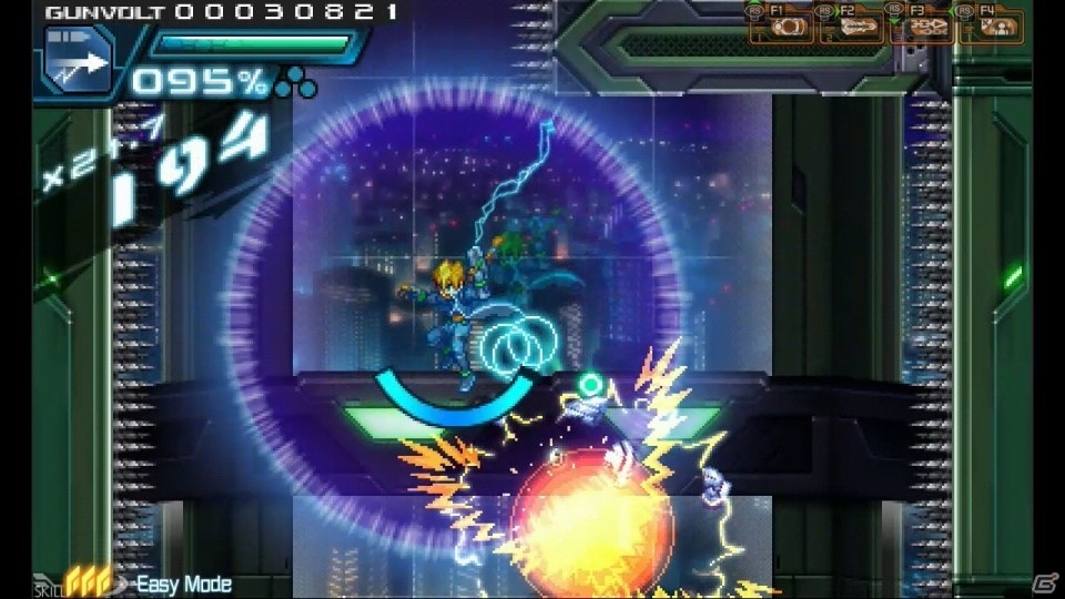 PC版「蒼き雷霆 ガンヴォルト」イージーモード＆ハードモードを追加する最終アップデートが実施！の画像2
