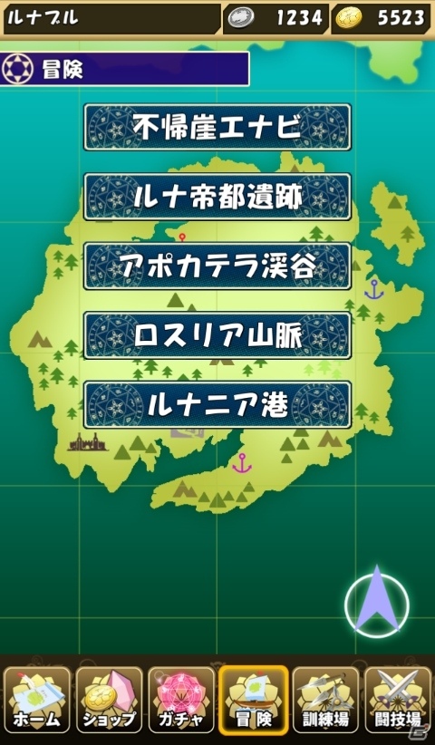 iOS/Android「ルナニアランブル」新たに2つの冒険マップが追加！アイテムが生産できる錬金工房もオープンの画像1