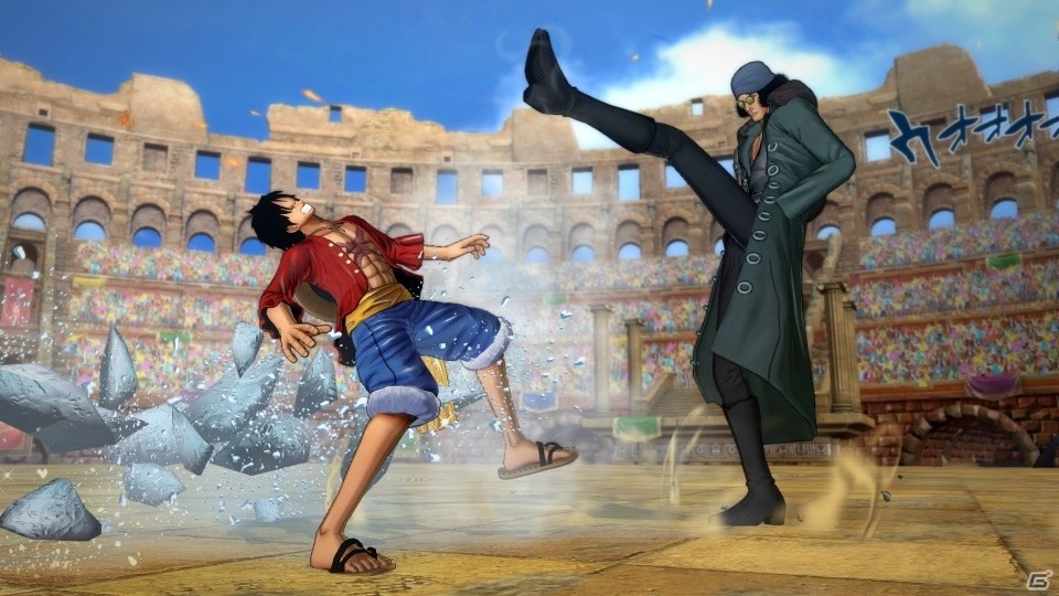 「ONE PIECE BURNING BLOOD」交代しながら攻防する結束連撃（トライブチェーン）＆結束援護（トライブアシスト）を紹介！超巨大キャラもプレイアブル化の画像3