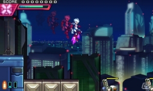 「蒼き雷霆 ガンヴォルト 爪」が3DSで今夏発売！DL専売で人気を博す本格横スクロール2Dアクションの続編が登場の画像32