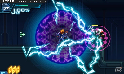「蒼き雷霆 ガンヴォルト 爪」が3DSで今夏発売！DL専売で人気を博す本格横スクロール2Dアクションの続編が登場の画像15